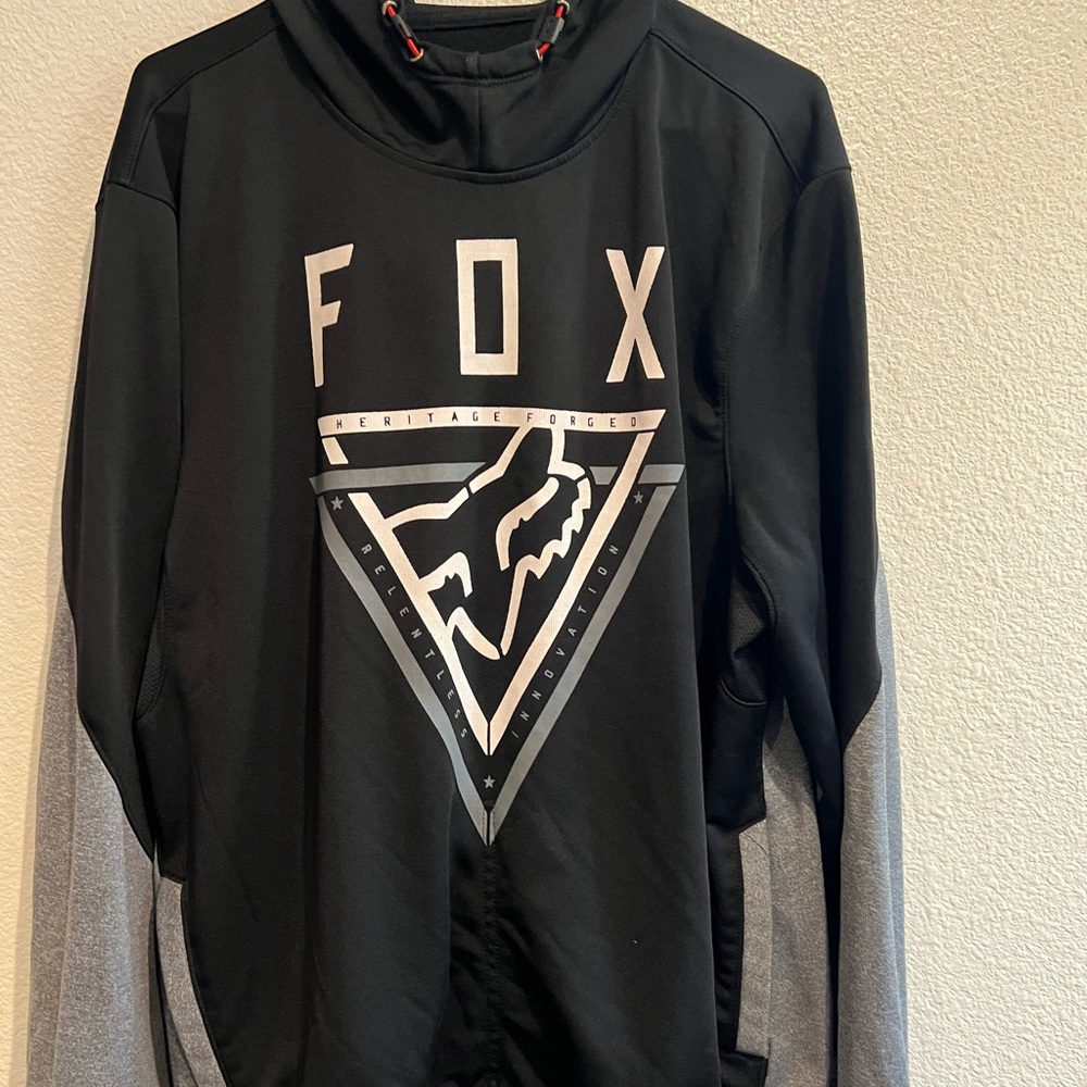 Fox Racing‎ Pullover Hoodie Polyester Mens Vented Pockets